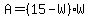 A=%2815-W%29W