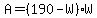 A=%28190-W%29W