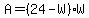 A=%2824-W%29W