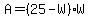 A=%2825-W%29W