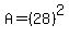 A=%2828%29%5E2