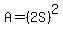 A=%282S%29%5E2