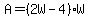 A=%282W-4%29W