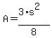 A=%283%2As%5E2%29%2F8