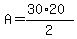 A=%2830%2A20%29%2F2