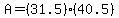 A=%2831.5%29%2840.5%29