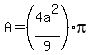 A=%284a%5E2%2F9%29%2Api