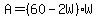 A=%2860-2W%29%2AW