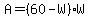 A=%2860-W%29W