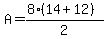 A=%288%2814%2B12%29%29%2F2