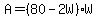 A=%2880-2W%29%2AW