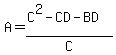 A=%28C%5E2-CD-BD%29%2FC%29