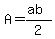 A=%28ab%29%2F2