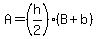A=%28h%2F2%29%28B%2Bb%29