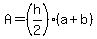 A=%28h%2F2%29%28a%2Bb%29