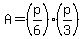 A=%28p%2F6%29%28p%2F3%29