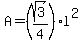 A=%28sqrt%283%29%2F4%29%2Al%5E2