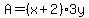 A=%28x%2B2%293y
