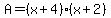 A=%28x%2B4%29%28x%2B2%29