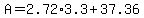 A=+2.72%2A3.3%2B37.36