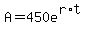 A=+450e%5E%28r%2At%29