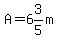 A=+6+%263%2F5m