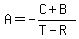 A=-%28C%2BB%29%2F%28T-R%29