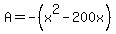 A=-%28x%5E2-200x%29
