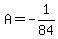 A=-1%2F84
