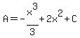 A=-x%5E3%2F3%2B2x%5E2%2BC