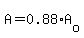 A=0.88%2AA%5Bo%5D