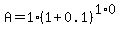 A=1%281%2B0.1%29%5E%281%2A0%29