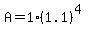 A=1%281.1%29%5E%284%29