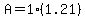 A=1%281.21%29