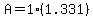 A=1%281.331%29