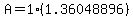 A=1%281.36048896%29
