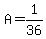 A=1%2F36