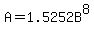 A=1.5252B%5E8