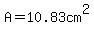 A=10.83cm%5E2