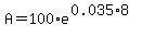 A=100%2Ae%5E%280.035%2A8%29