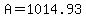 A=1014.93