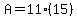 A=11%2815%29