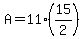 A=11%2815%2F2%29