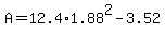 A=12.4%2A1.88%5E2-+3.52