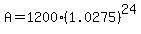 A=1200%281.0275%29%5E24