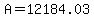 A=12184.03