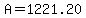 A=1221.20
