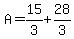 A=15%2F3%2B28%2F3