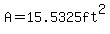 A=15.5325ft%5E2