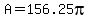 A=156.25pi